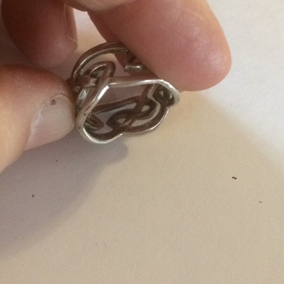 .925 Sterling Silver Ring Vintage 1980s - Picture 3 of 3